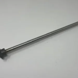 A metal rod with a small hole in it.